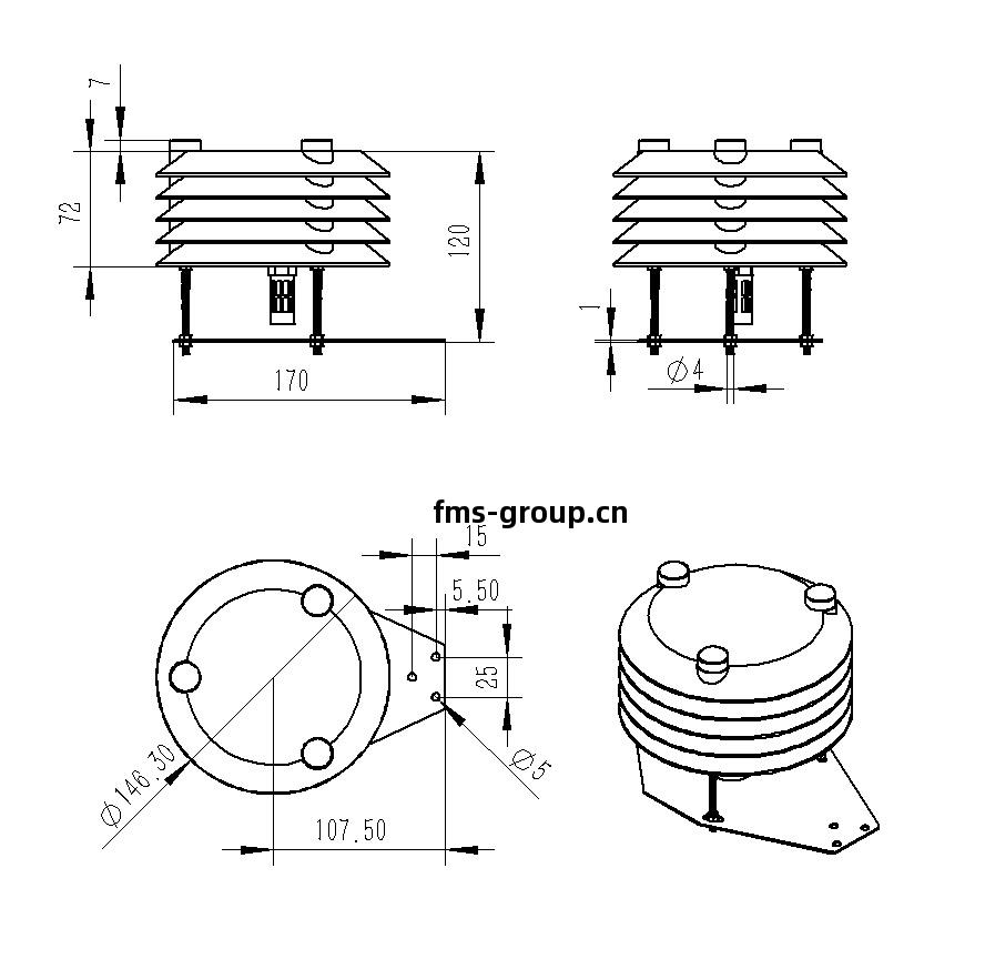 溫濕(shi)度大氣壓(ya)噪(zao)聲傳(chuan)感器(qi)